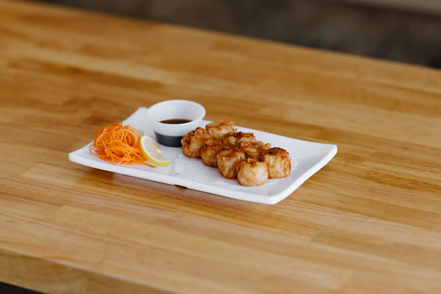 Seared Scallops at Robins Poke & Ramen, Asian Restaurant in Warner Robins