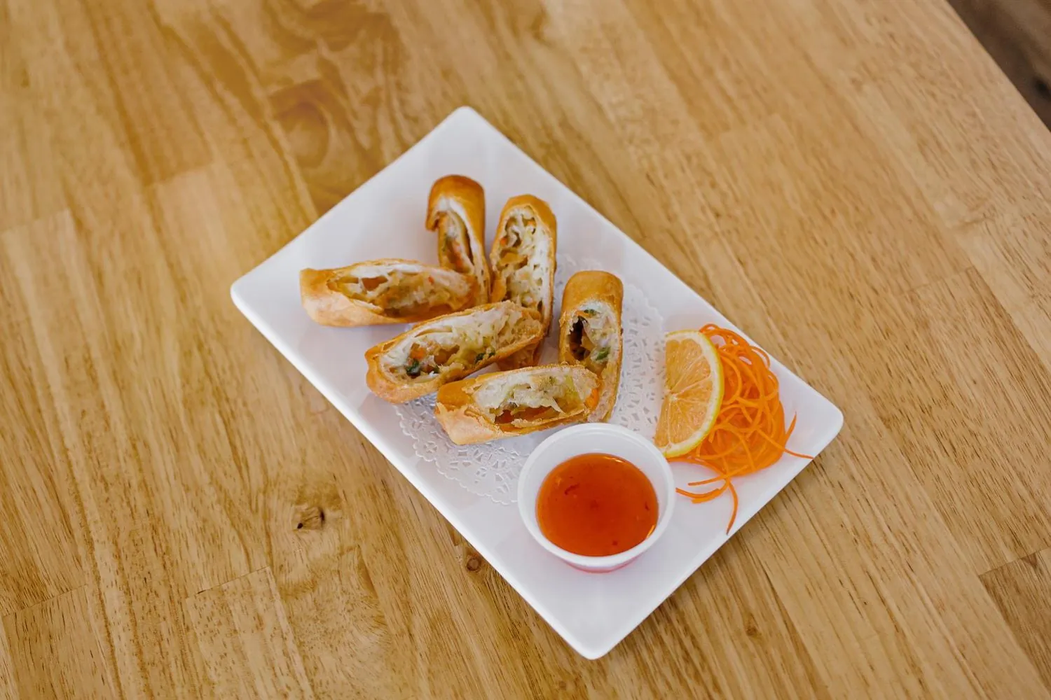 Fried Spring Rolls at Robins Poke & Ramen, Asian Restaurant in Warner Robins