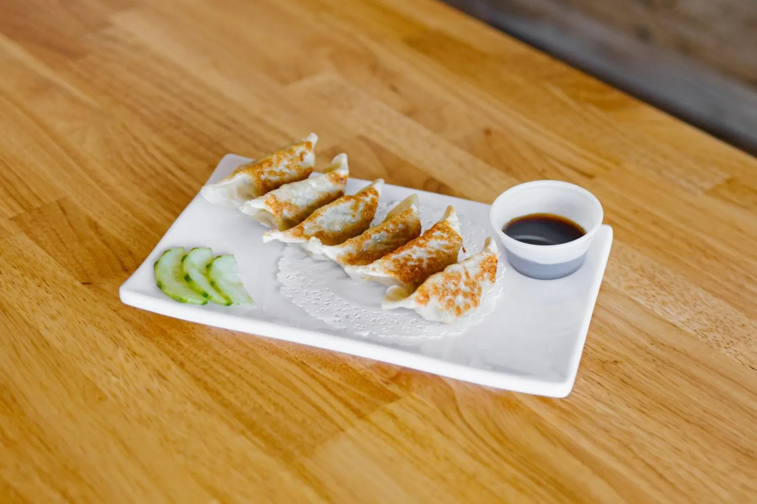 Pan-Fried Gyoza at Robins Poke & Ramen, Asian Restaurant in Warner Robins