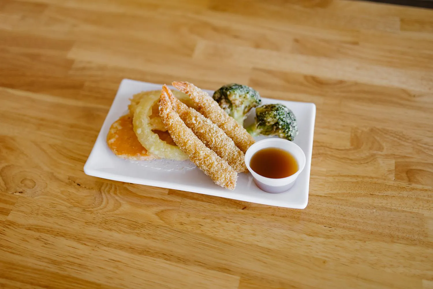 Tempura Platter at Robins Poke & Ramen, Asian Restaurant in Warner Robins