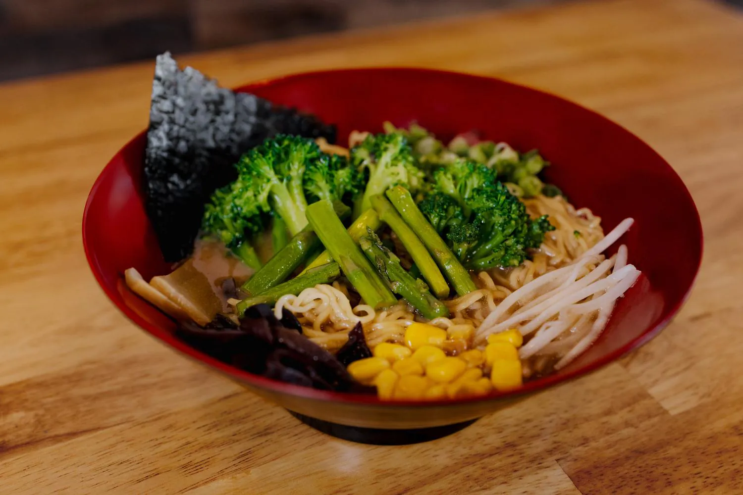 Vegetable Ramen at Robins Poke & Ramen, Asian Restaurant in Warner Robins